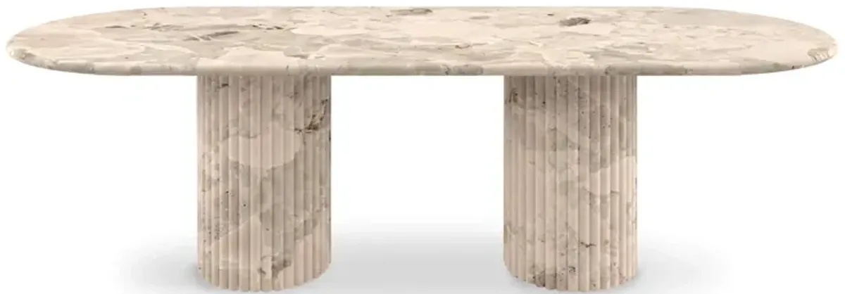 Cava Fluted Oval Dining Table