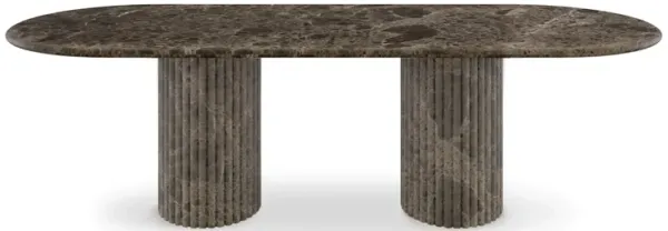 Cava Fluted Oval Dining Table