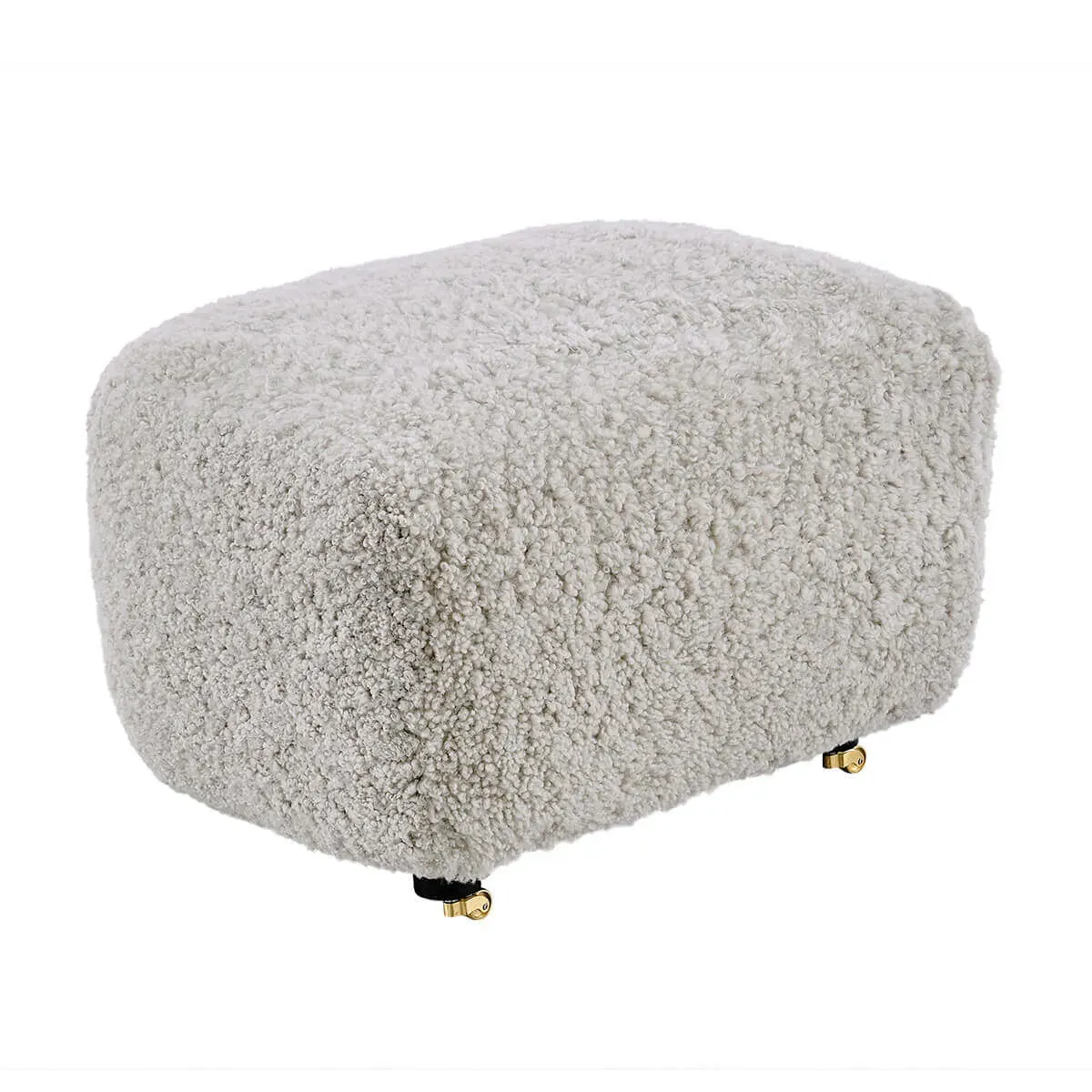 Flemming Lassen The Tired Man Lounge Chair & Footstool in Genuine Sheepskin