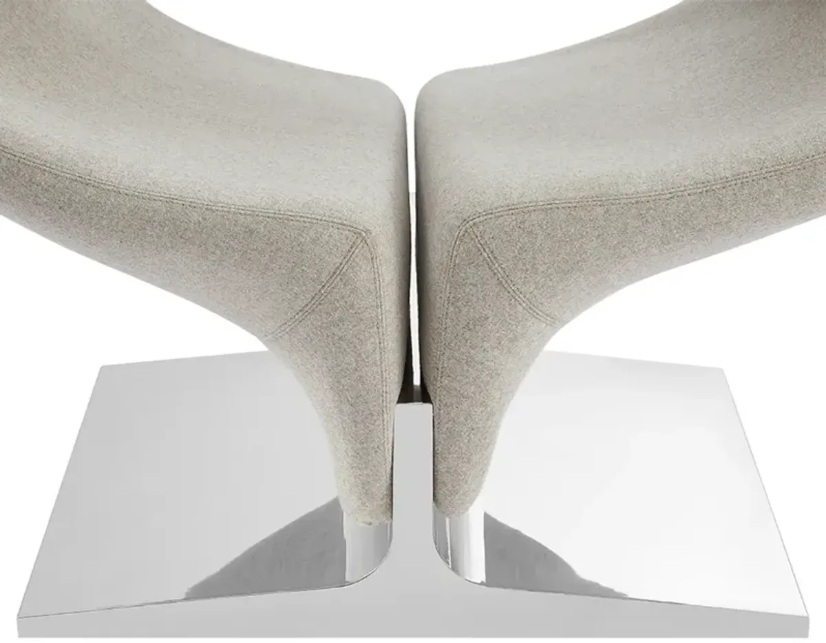 Ribbon Chair & Ottoman