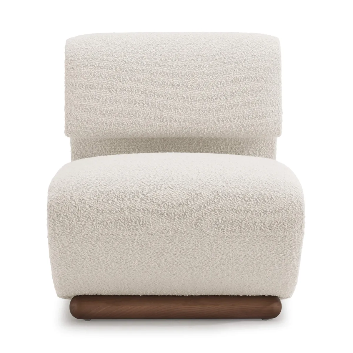 Galerie Glustin Contemporary Sculptural Curved Upholstered Lounge Chair