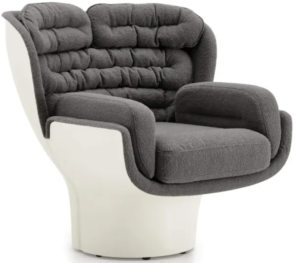 Joe Colombo Elda Futuristic Upholstered Fiberglass Armchair