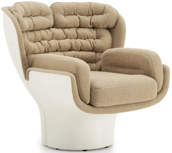 Joe Colombo Elda Futuristic Upholstered Fiberglass Armchair