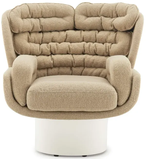 Joe Colombo Elda Futuristic Upholstered Fiberglass Armchair