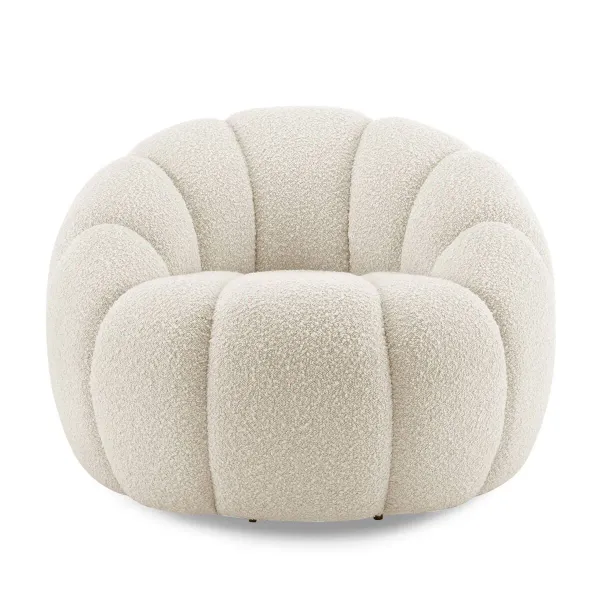 Soline Modern Pumpkin Lounge Chair