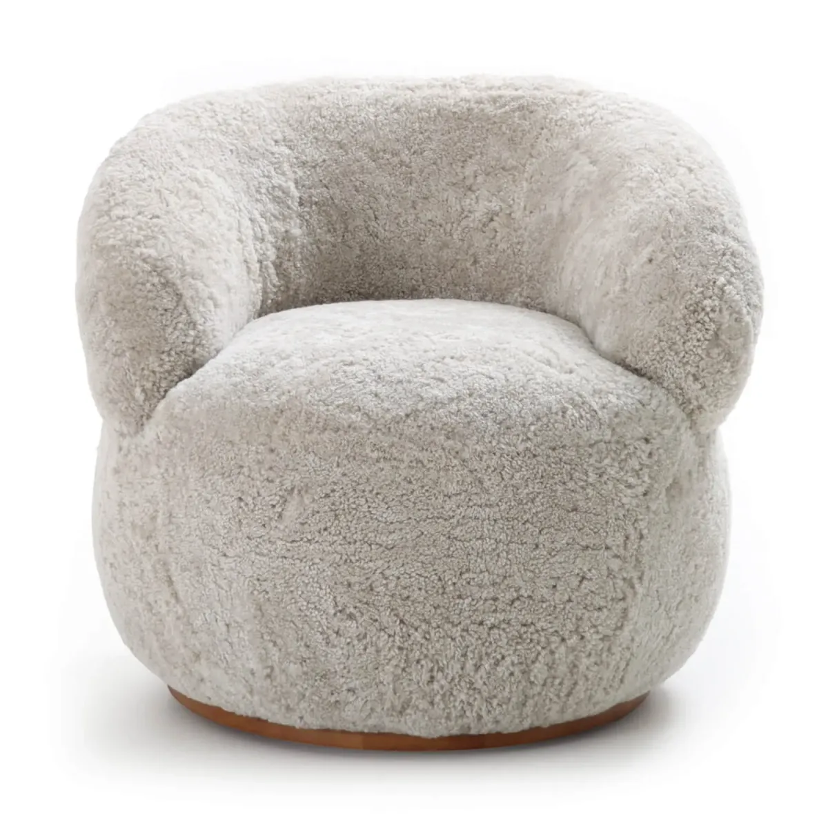 Haley Sheepskin Swivel Lounge Chair