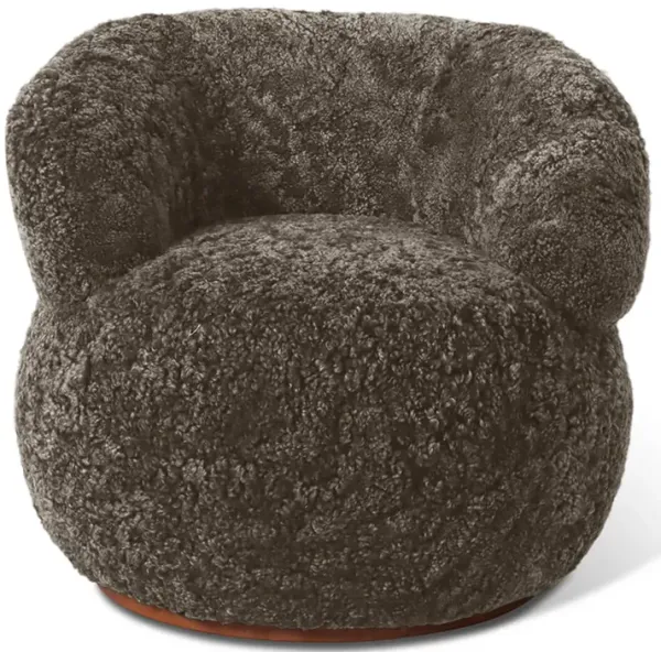 Haley Sheepskin Swivel Lounge Chair