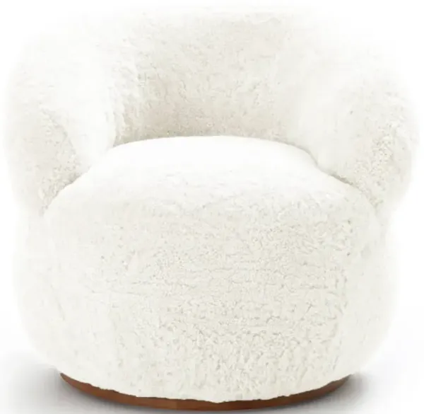 Haley Sheepskin Swivel Lounge Chair