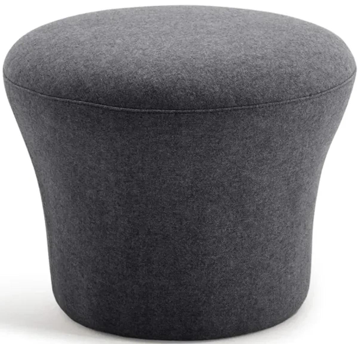 Mushroom Mid Century Modern Upholstered Fiberglass Ottoman