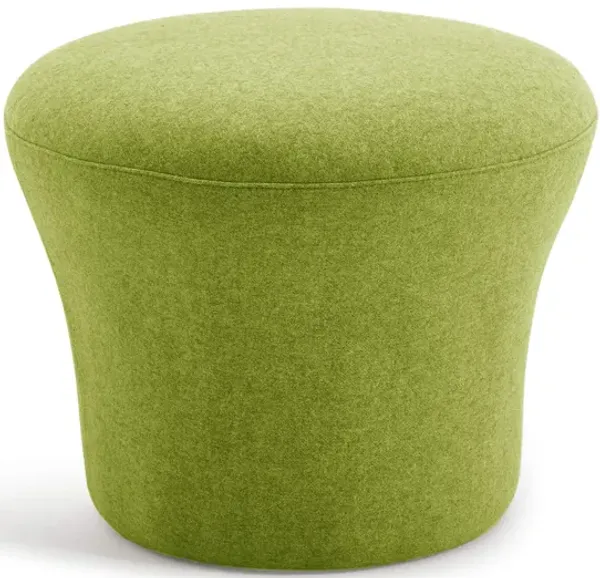Mushroom Mid Century Modern Upholstered Fiberglass Ottoman
