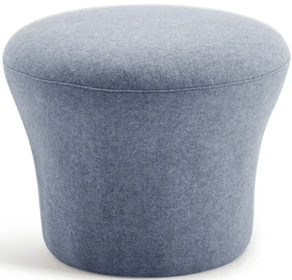 Mushroom Mid Century Modern Upholstered Fiberglass Ottoman