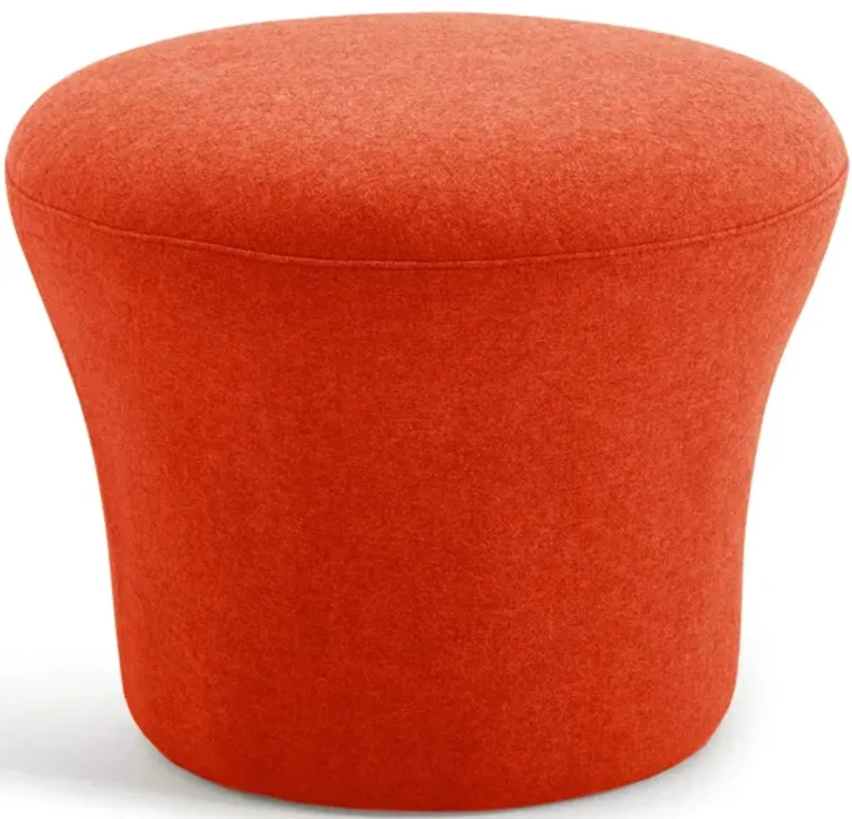Mushroom Mid Century Modern Upholstered Fiberglass Ottoman