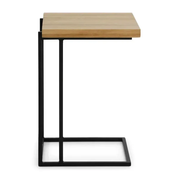 Luka Oak Wood Side Table