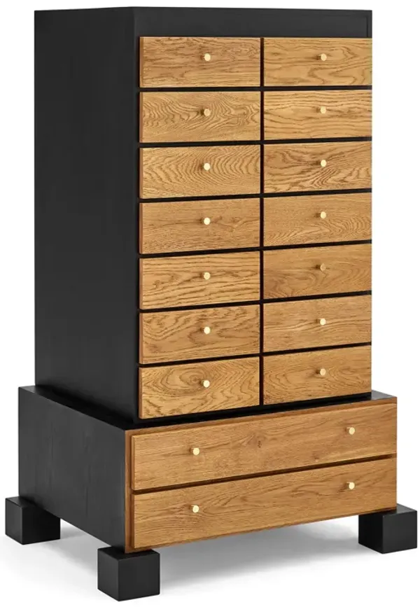 Ettore Sottsass Edizioni Mombasa Mid Century Modern Tall Wood Chest of Drawers