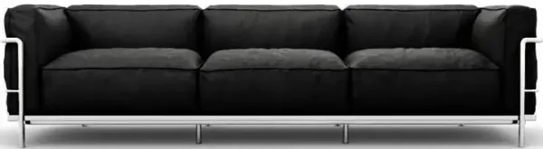 Corbusier Grand Modele Three-Seat Sofa With Down Cushions