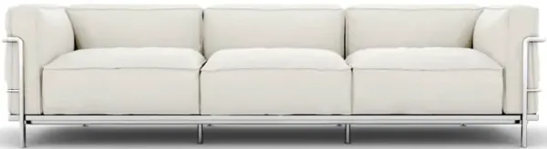 Corbusier Grand Modele Three-Seat Sofa With Down Cushions