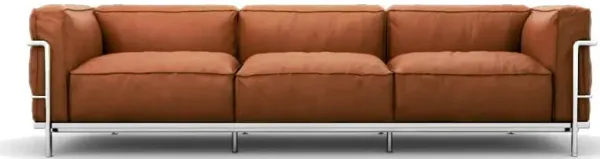 Corbusier Grand Modele Three-Seat Sofa With Down Cushions