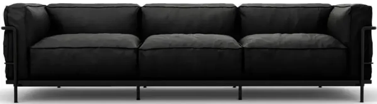 Corbusier Grand Modele Three-Seat Sofa With Down Cushions