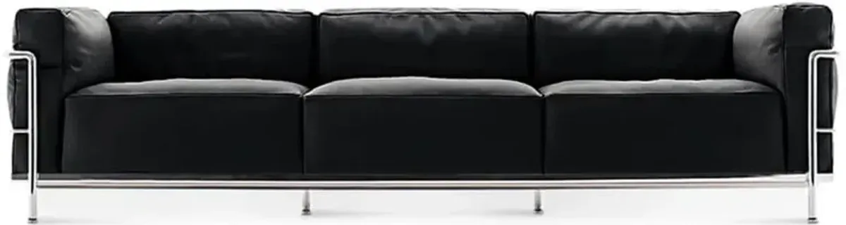 Corbusier Grand Modele Three-Seat Sofa With Down Cushions