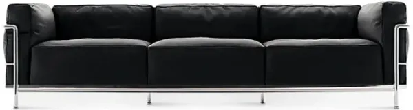 Corbusier Grand Modele Three-Seat Sofa With Down Cushions