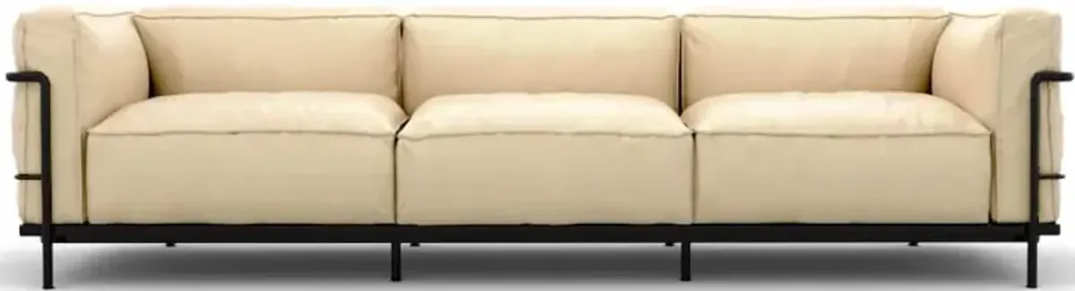 Corbusier Grand Modele Three-Seat Sofa With Down Cushions