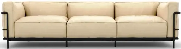 Corbusier Grand Modele Three-Seat Sofa With Down Cushions