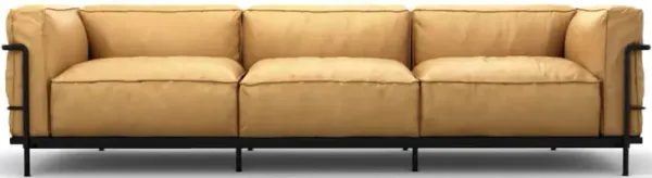 Corbusier Grand Modele Three-Seat Sofa With Down Cushions