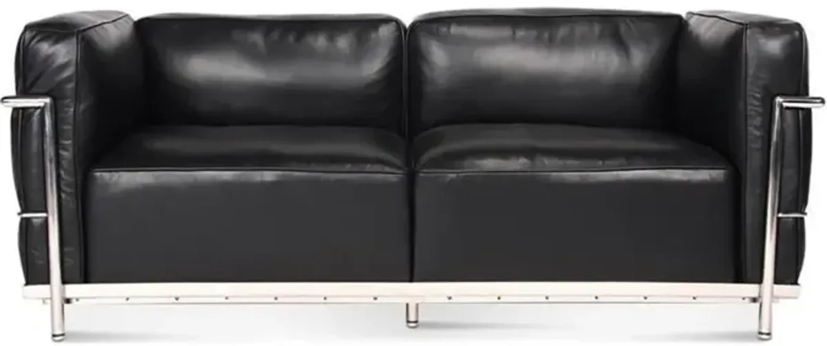 Corbusier Grand Modele Two-Seat Sofa With Down Cushions