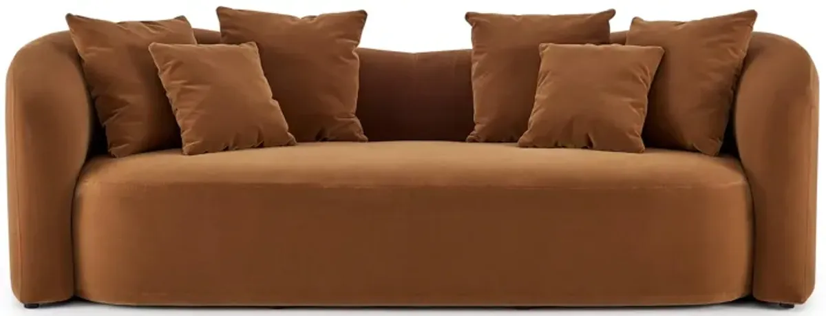 Aria Modern Curved Back Block Sofa