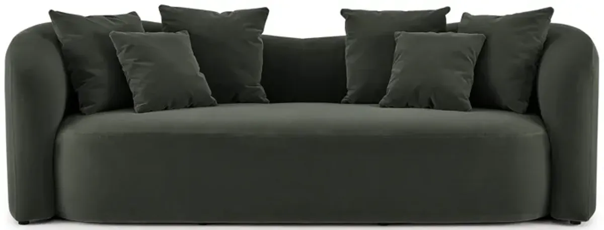 Aria Modern Curved Back Block Sofa