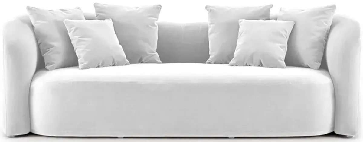 Aria Modern Curved Back Block Sofa