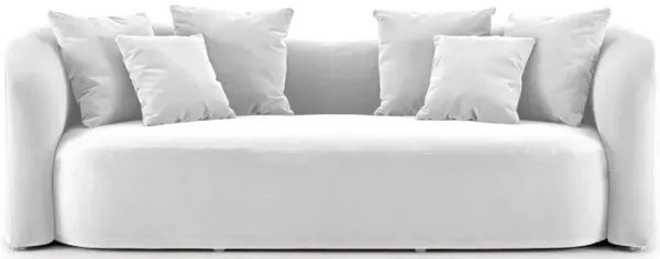 Aria Modern Curved Back Block Sofa