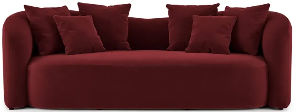 Aria Modern Curved Back Block Sofa