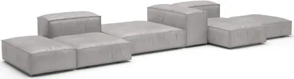 Extrasoft Low Profile Modular Block Sofa | Combination 002