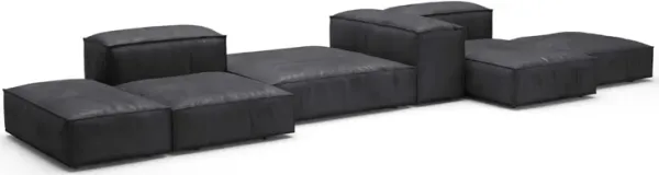 Extrasoft Low Profile Modular Block Sofa | Combination 002