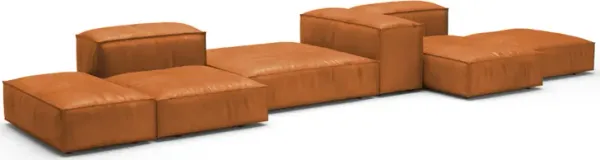 Extrasoft Low Profile Modular Block Sofa | Combination 002