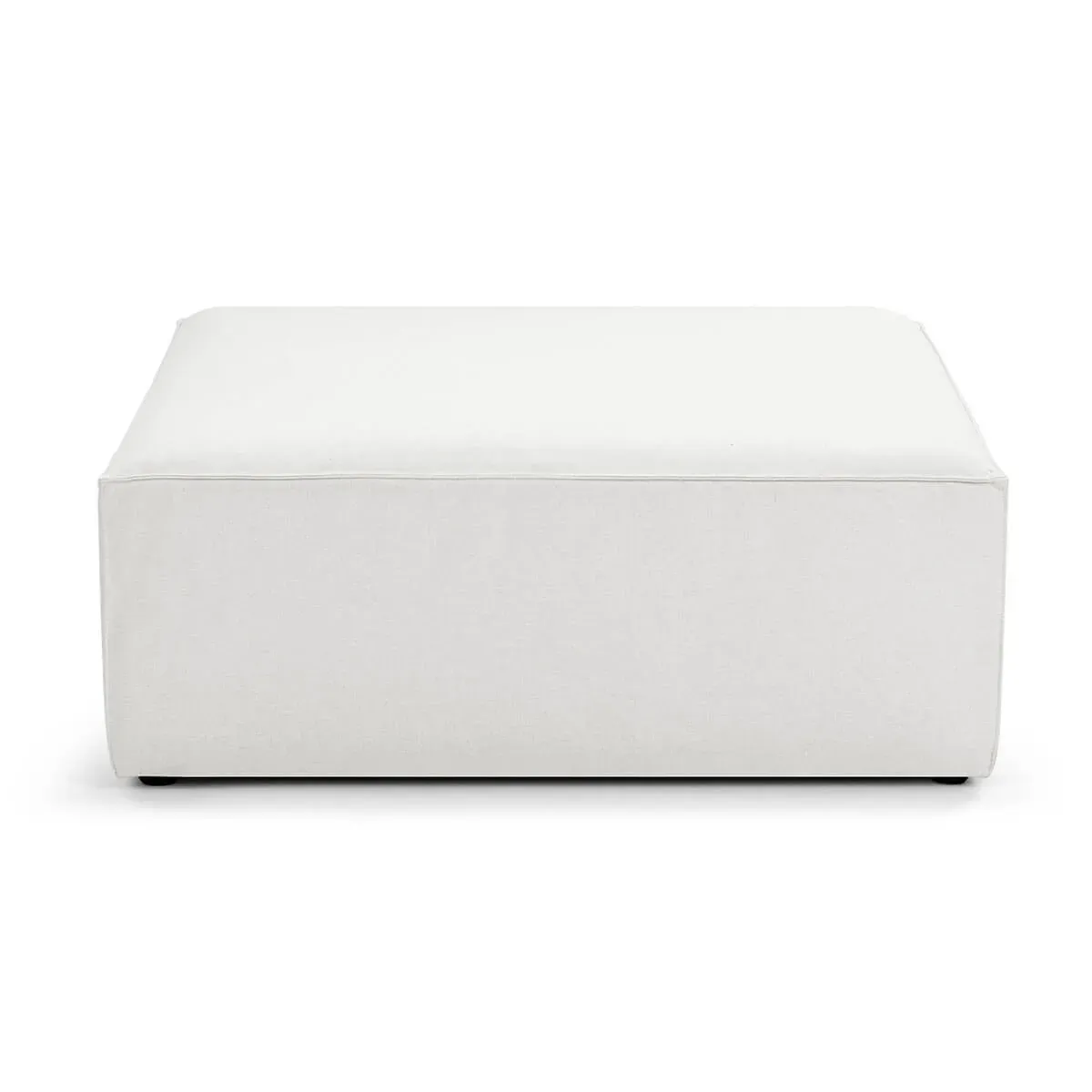 Oasis Modern Low Profile Modular Block Sofa in Latex | Ottoman