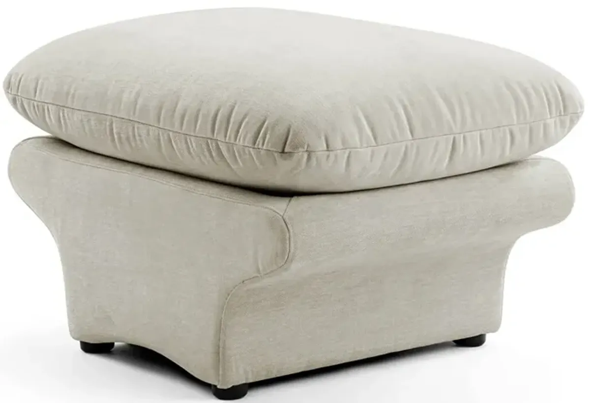 Carsons Mid Century Curved Modular Sectional Sofa | Ottoman