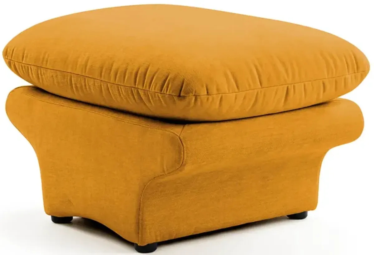 Carsons Mid Century Curved Modular Sectional Sofa | Ottoman