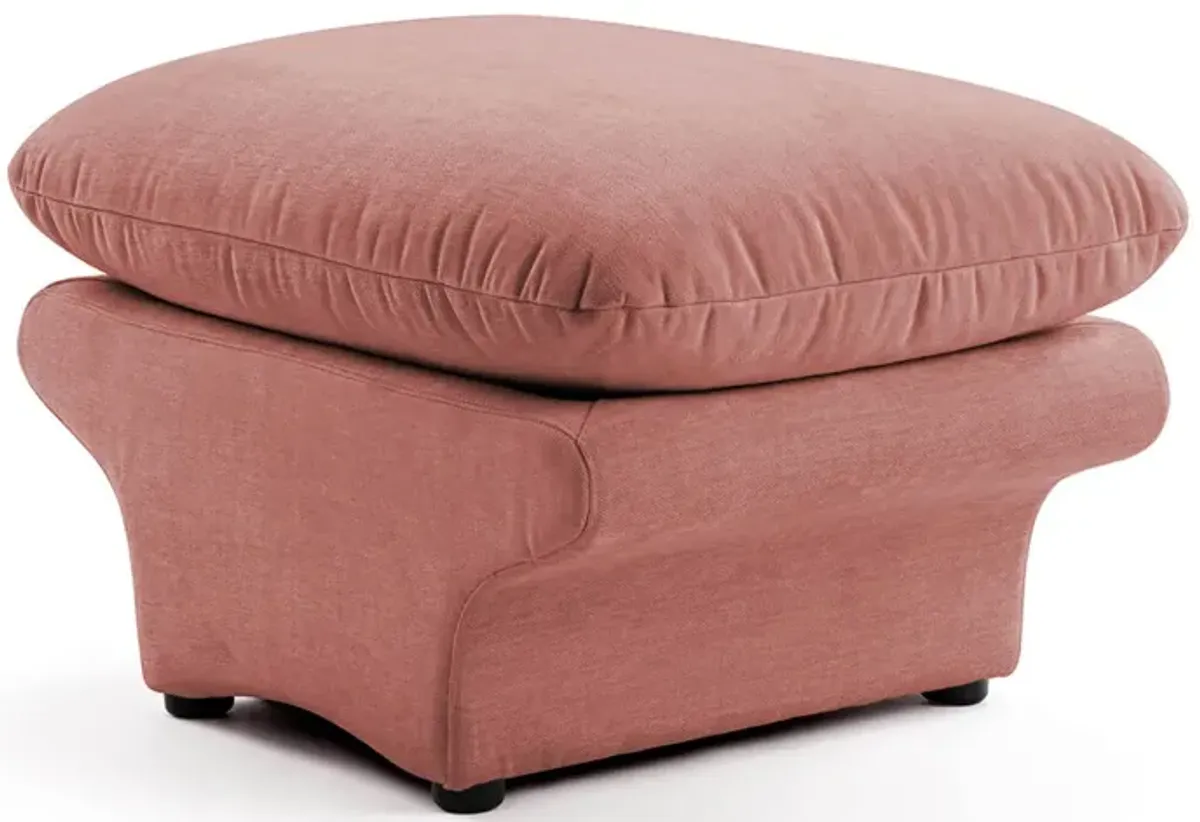 Carsons Mid Century Curved Modular Sectional Sofa | Ottoman