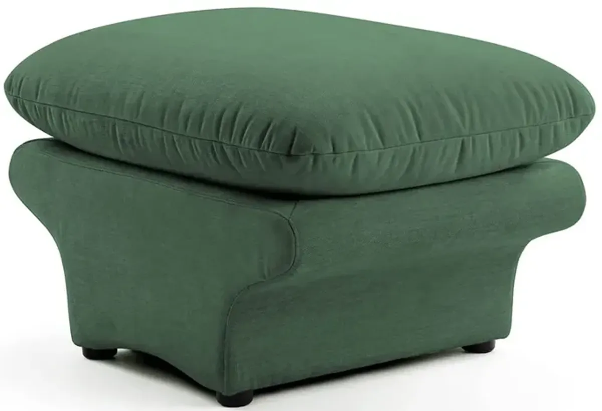 Carsons Mid Century Curved Modular Sectional Sofa | Ottoman