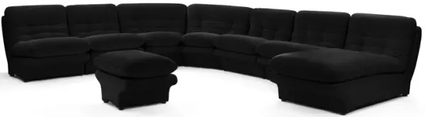 Carsons Mid Century Curved Modular Sectional Sofa | Combination 001