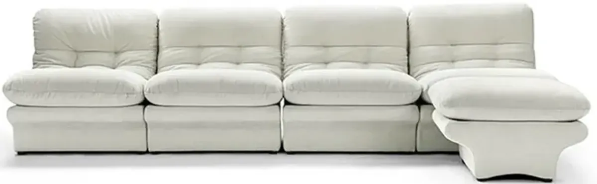 Carsons Mid Century Curved Modular Sectional Sofa | Combination 002