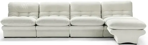 Carsons Mid Century Curved Modular Sectional Sofa | Combination 002