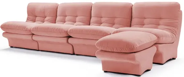 Carsons Mid Century Curved Modular Sectional Sofa | Combination 002