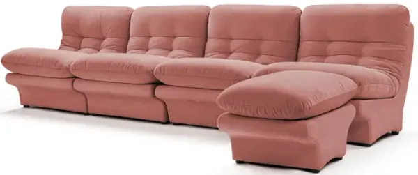 Carsons Mid Century Curved Modular Sectional Sofa | Combination 002
