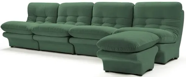 Carsons Mid Century Curved Modular Sectional Sofa | Combination 002