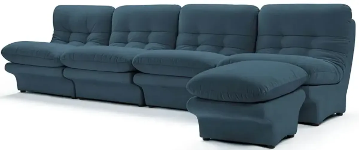 Carsons Mid Century Curved Modular Sectional Sofa | Combination 002