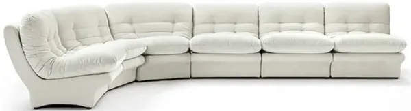 Carsons Mid Century Curved Modular Sectional Sofa | Combination 003