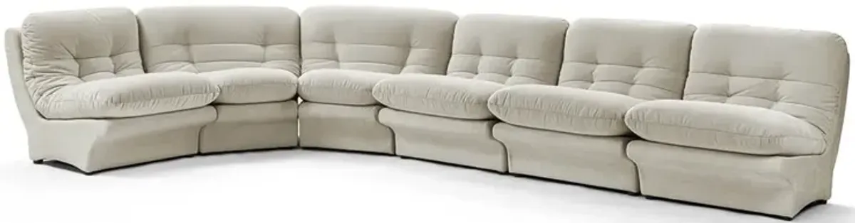 Carsons Mid Century Curved Modular Sectional Sofa | Combination 003